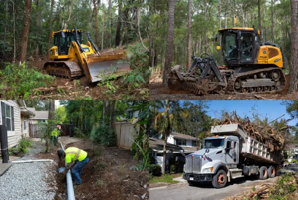 land clearing forestry mulching drainage
installation debris removal jacksonville fl
northeast florida duval nassau clay st johns
county services