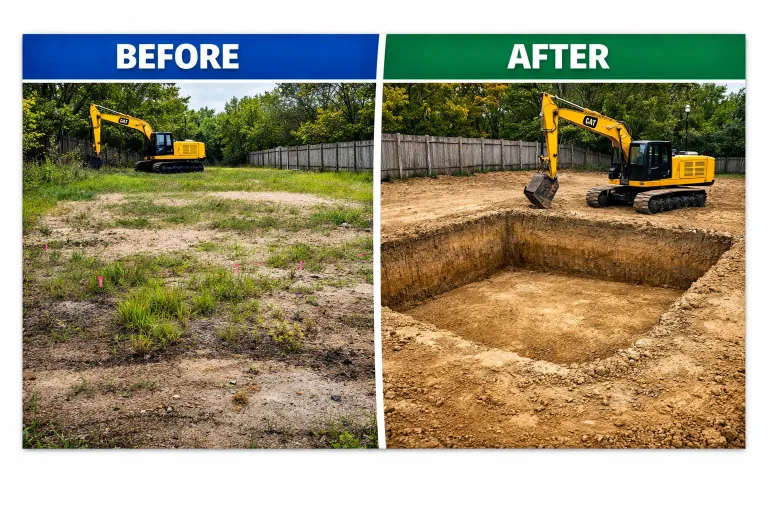 excavation services jacksonville fl before after foundation excavation mandarin