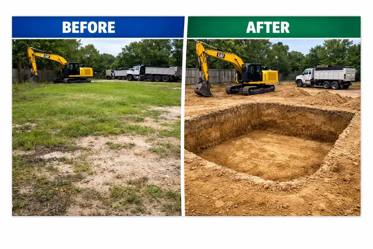 excavation services jacksonville fl before after pool excavation orange park clay county